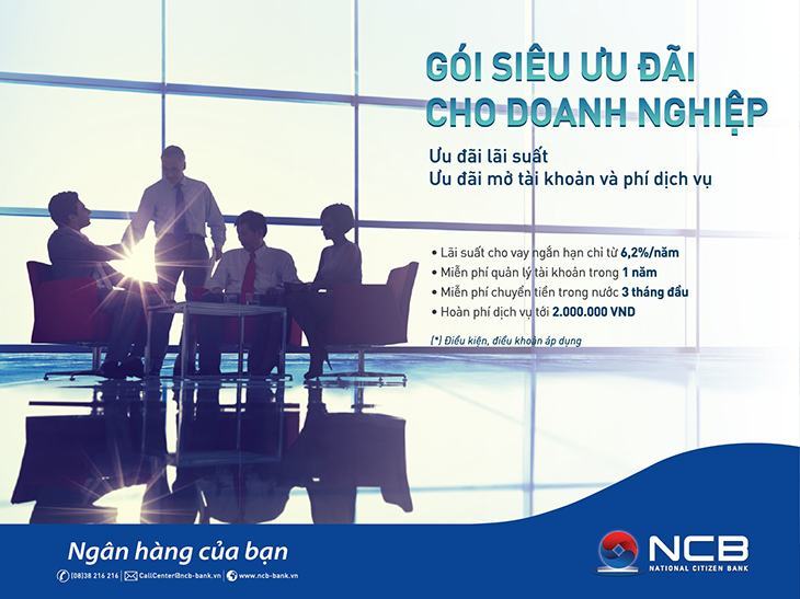 NCB cung cấp các gói vay đa dạng, phù hợp với mọi loại hình kinh doanh