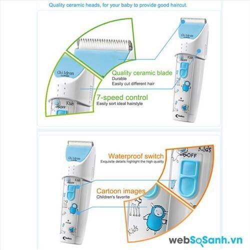 Tông đơ Codos CHC-830 – sản phẩm tạo kiểu tóc cho bé yêu ngay tại nhà