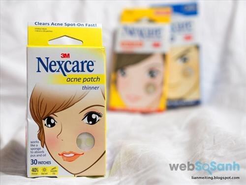 Miếng dán trị mụn trong suốt Nexcare Acne Patch Thinner