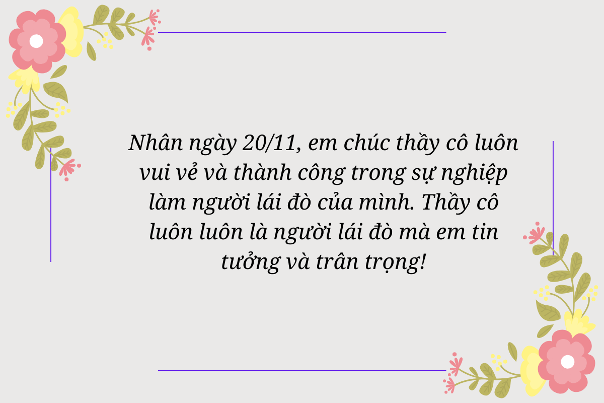 Lời chúc 20/11