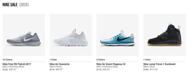 Giày Nike chính hãng giảm giá bao nhiêu phần trăm vào dịp Black Friday & Cyber Monday 2018 ?