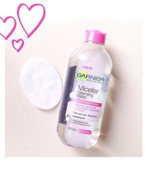 Review nước tẩy trang hồng Garnier Skin Naturals Micellar Cleansing Water