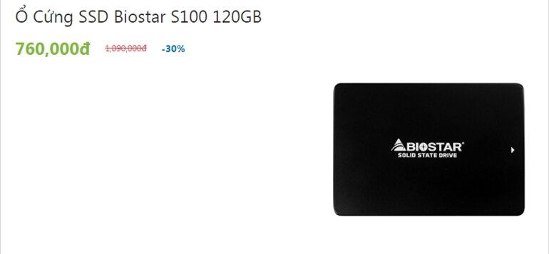 Ổ cứng SSD giá rẻ cho người dùng bình dân
