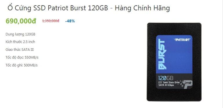 ổ cứng ssd giá rẻ