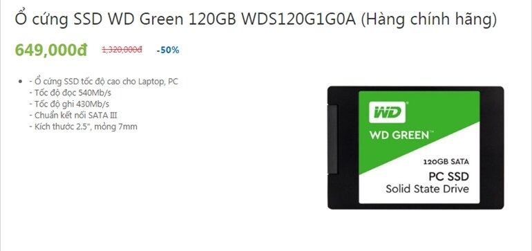 ổ cứng ssd giá rẻ