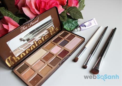 Review bảng phấn mắt siêu đáng yêu, siêu ngọt ngào Too Faced Chocolate Bar