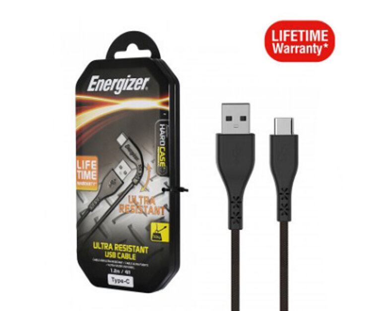 Cáp USB Type-C Energizer 1,2m siêu bền