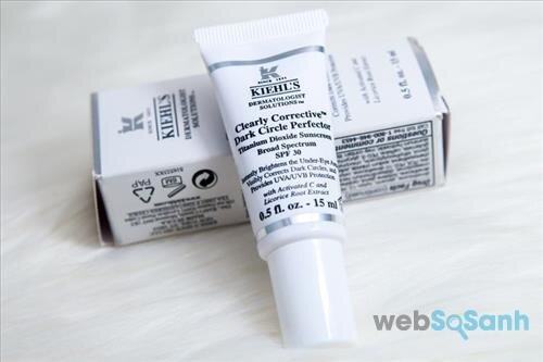 Review kem mắt trị thâm Kiehl’s Clearly Corrective Dark Circle Perfector Broad Spectrum SPF 30