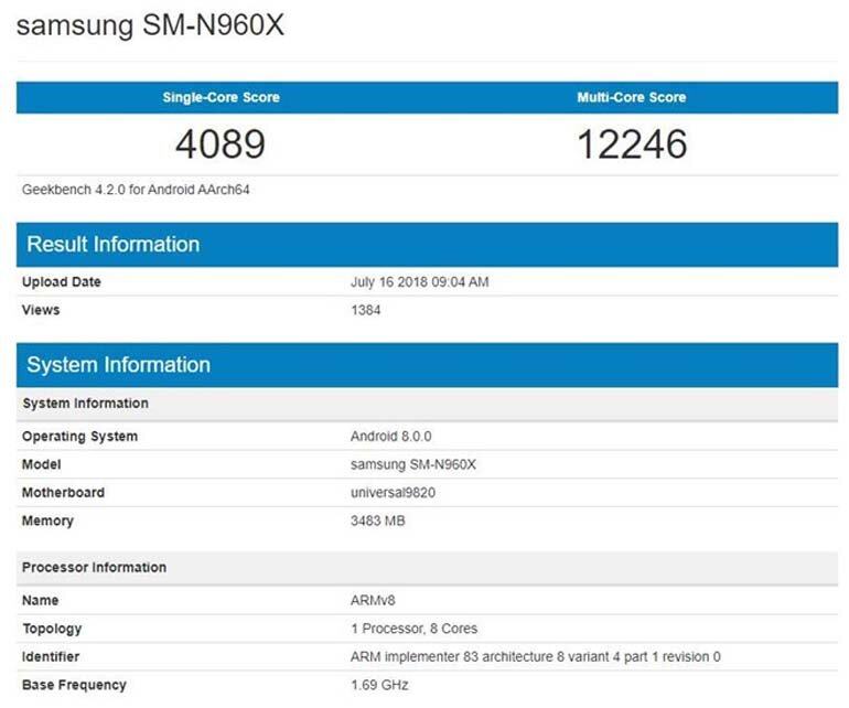 Cấu hình Samsung Galaxy Note 9 sẽ mạnh mẽ nhường nào?