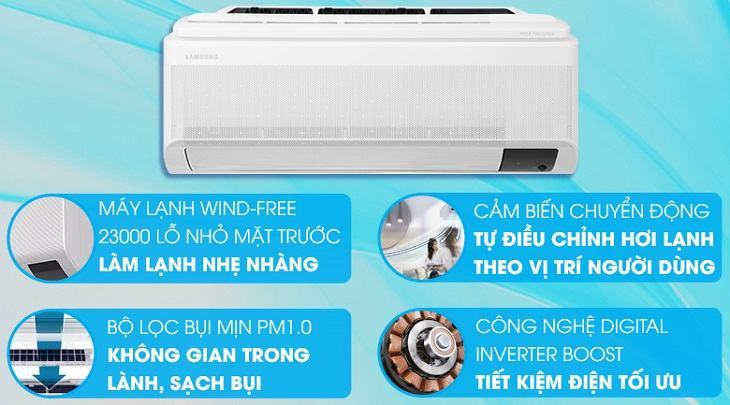 Máy lạnh Samsung inverter không gió 1 HP AR10TYAACWKNSV