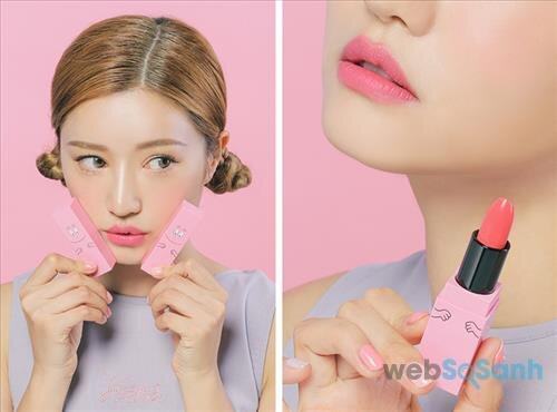 3CE Barbapapa Matte Lip Color rất dễ thương