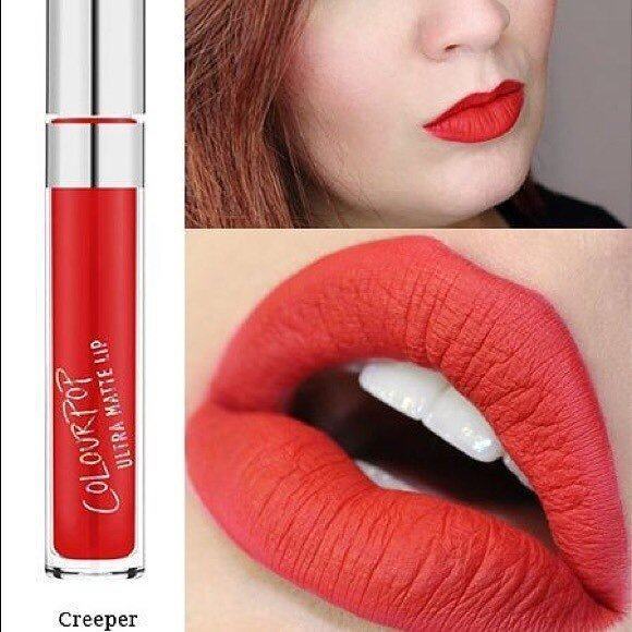 Colourpop Ultra Matte Red Lipstick #Creeper 