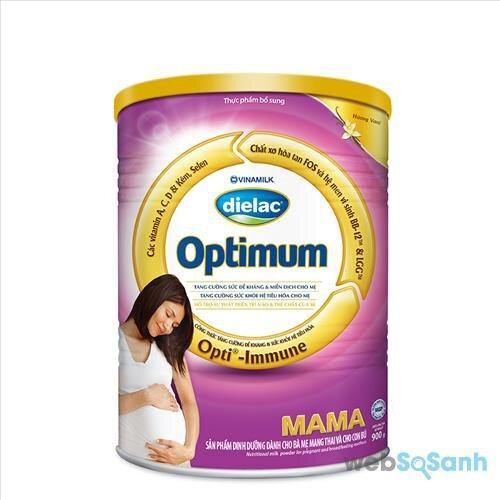 Sữa bột Dielac Optimum Mama bổ sung đầy đủ vitamin và khoáng chất giúp mẹ khỏe mạnh và phát triển nhanh 