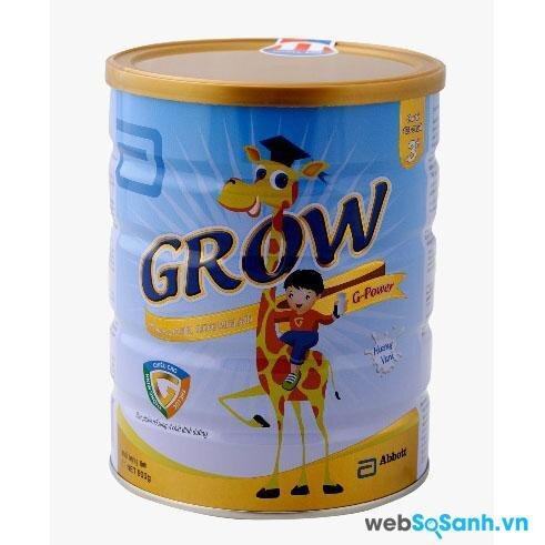 Sữa bột Abbott Grow G-Power 3+ dinh dưỡng cho bé từ 3 đến 6 tuổi