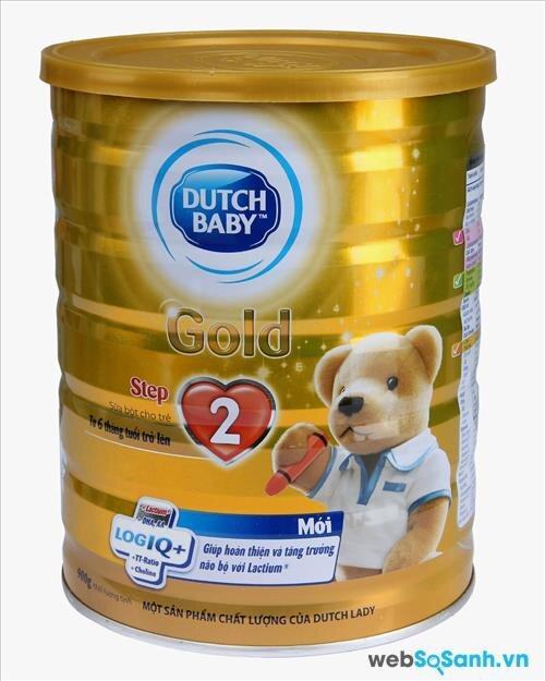 Sữa bột Dutch Lady Cô gái Hà Lan Gold Step 2 dinh dưỡng cho bé từ 6 đến 12 tháng