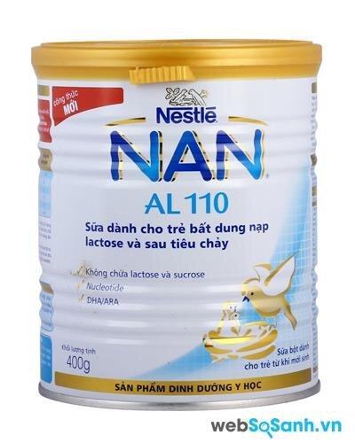 Sữa bột Nan AL110 giải pháp cho trẻ bị tiêu chảy và không dung nạp lactose