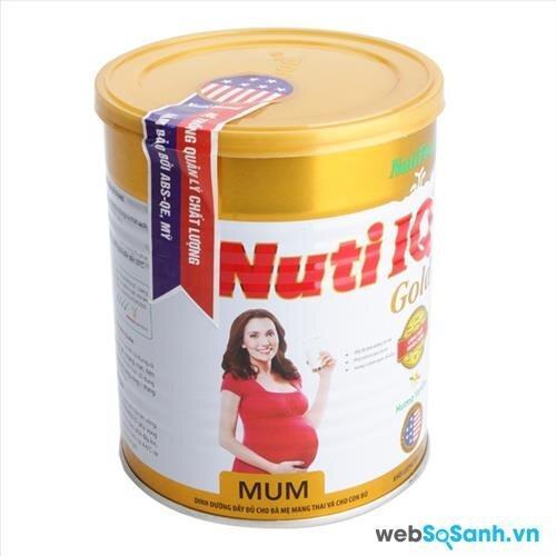 Những lý do nên chọn sữa bột Nutifood Nuti IQ Mum Gold cho mẹ bầu