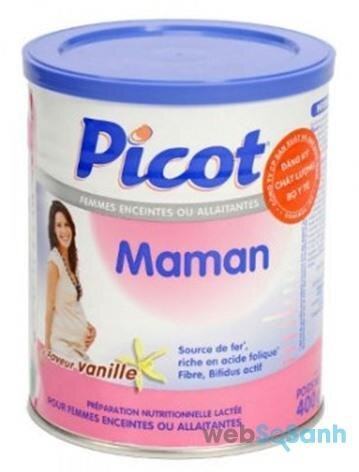 Dòng sữa bột Picot Mama nội địa Pháp dành cho bà bầu được đánh giá cao về chất lượng