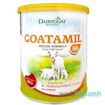 Đánh giá sữa dê Goatamil BA – sữa dành cho trẻ biếng ăn, chậm tăng cân