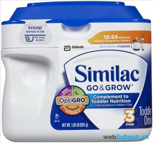 Sữa bột Abbott Similac Go & Grow dinh dưỡng cho bé từ 1 đến 2 tuổi