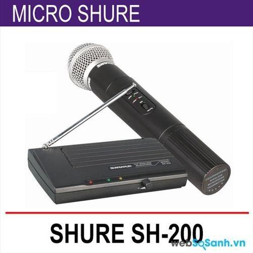 Đánh giá micro không dây Shure SH-200