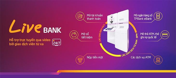 Các chức năng tuyệt vời của TPBank LiveBank