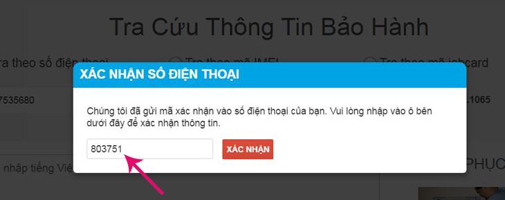 Nhập mã xác minh tự động