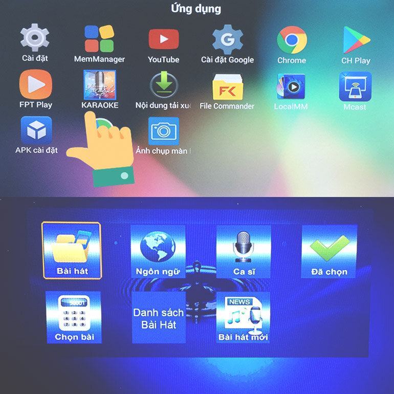 Hướng dẫn sử dụng tính năng karaoke trên smart tivi Asanzo 2018
