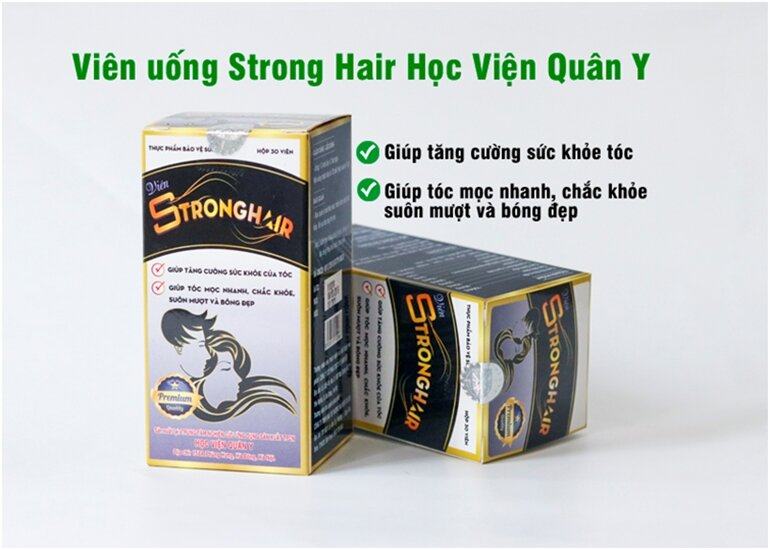 Viên mọc tóc Strong Hair và dầu gội vỏ bưởi & bồ kết Herbario: Công thức hoàn hảo cho mái tóc đẹp