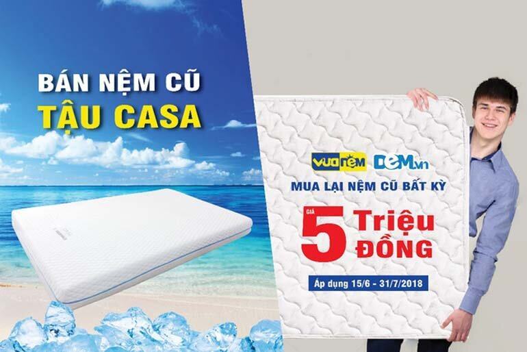 Vua Nệm và Dem.vn mua lại nệm cũ bất kỳ với giá 5 triệu