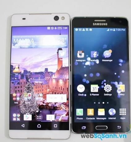 Cùng độ phân giải nhưng kích thước màn hình lớn hơn của Xperia C5 Ultra