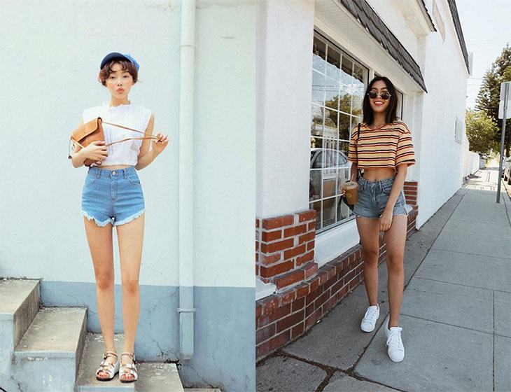 Crop top với quần short